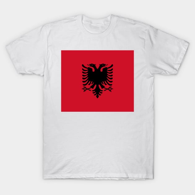 Flag Albania T-Shirt by flag for all